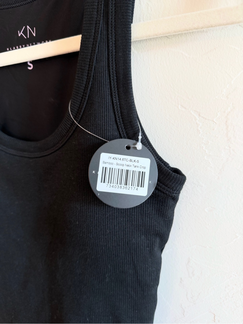 Klassy Network Bamboo Scoop Neck Crop Tank — image 3 of 5